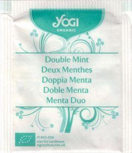 Doublemint Logo - Tea Bag: Double Mint, EU organic farming logo, no flap, O09 Yogi