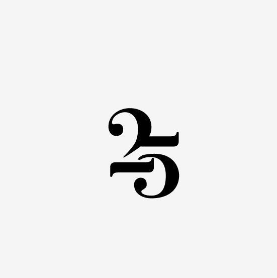 25 Logo - 25 Inspiring Number Logo Designs | Inspirationfeed