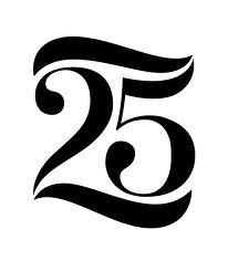 25 Logo - Nice custom typeth Logos. Anniversary logo, Logo design, Logos