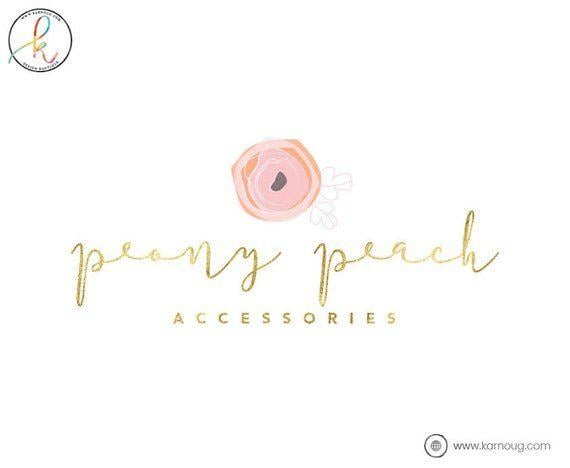 Peony Logo - Peony Logo Flower Logo Boutique Logo Photography Premade Logo | Etsy