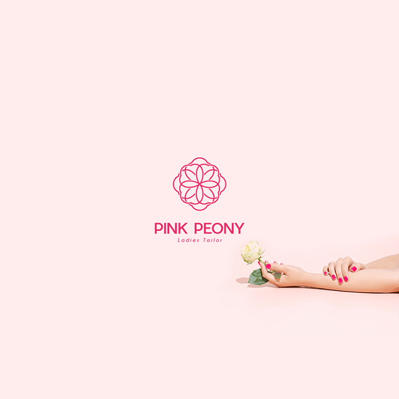 Peony Logo - Pink Peony logo - By أفونتيف للتصميم- sh08des :: Tasmeem ME