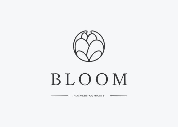 Peony Logo - Premade peony logo design / Flower Logo / floral logo