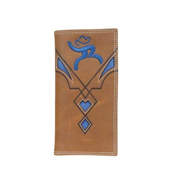 Roughy Logo - Shop HOOey Western Wallet Mens Rodeo Roughy Logo Checkbook Brown - 3 ...