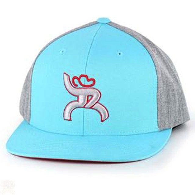 Roughy Logo - Hooey Hawk Turquoise Red Roughy Logo Adjustable Snapback Hat ...