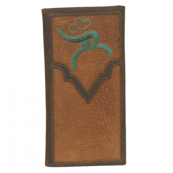 Roughy Logo - HOOey Green Roughy Logo Rodeo Wallet 1566137W3 | Cowboy Boots and ...