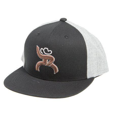 Roughy Logo - Hooey - Hooey Mens Hawk With Roughy Logo OS Black/Grey - Walmart.com