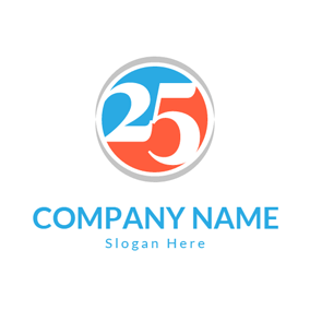 25 Logo - Free Anniversary Logo Designs | DesignEvo Logo Maker