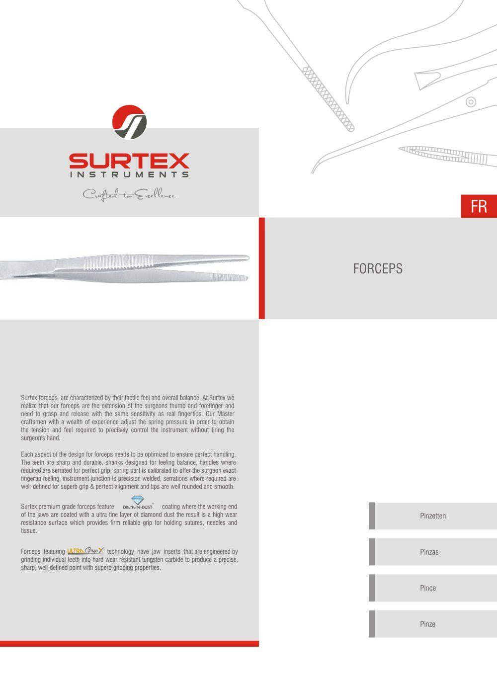 Forceps Logo - FORCEPS - SURTEX INSTRUMENTS LTD - PDF Catalogs | Technical ...