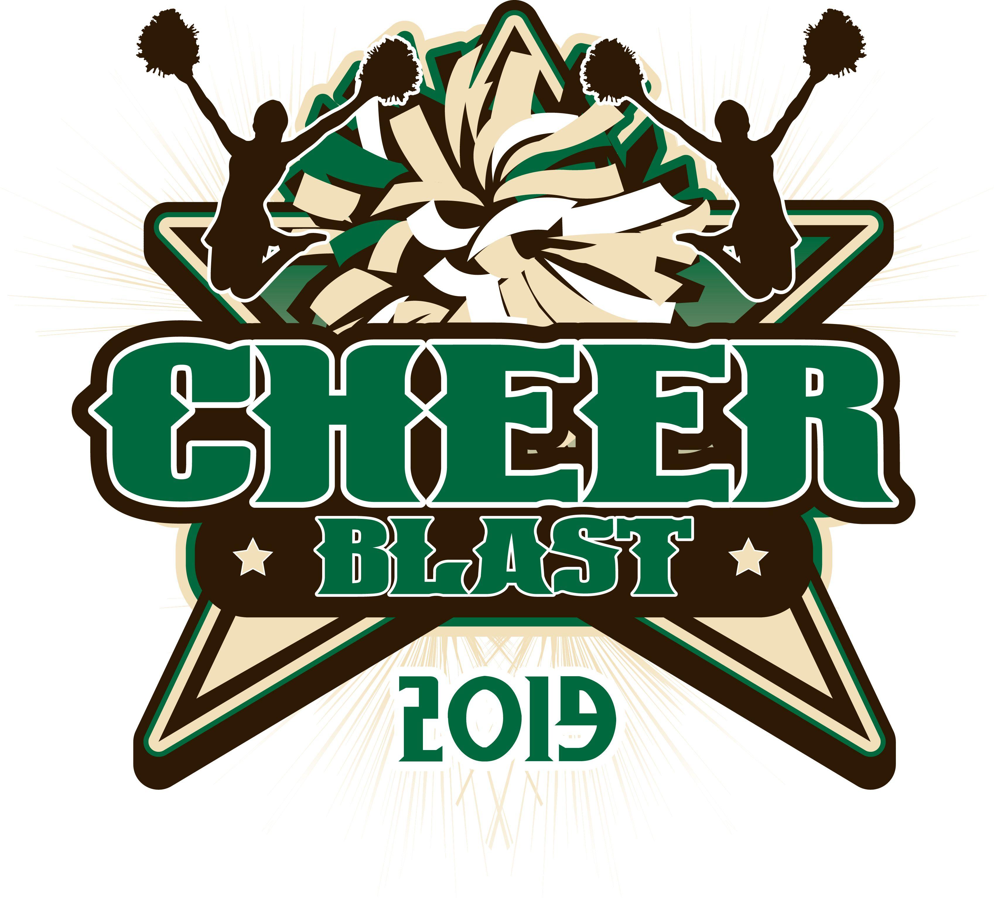Cheer Logo - CHEER BLAST 2019 T Shirt Vector Logo Design For Print. URARTSTUDIO