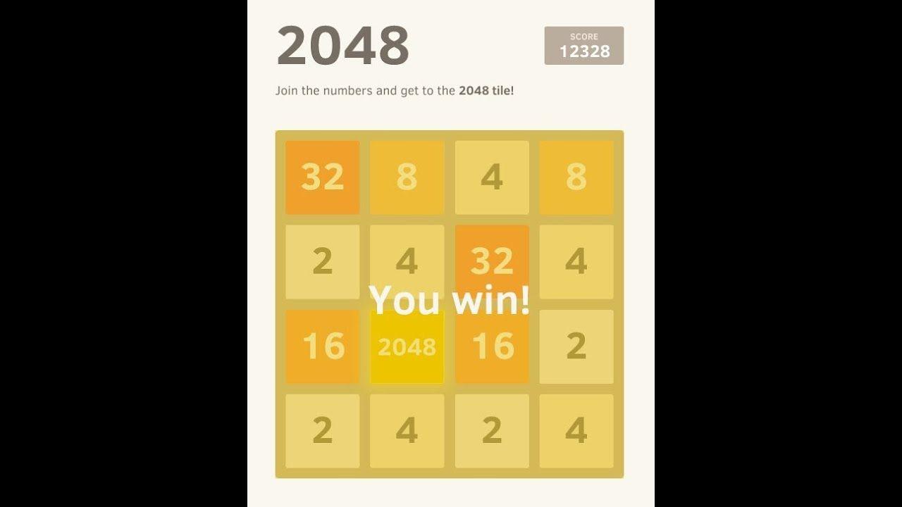 2048 Logo - Win '2048' Game : Tips & Tricks / Demonstration