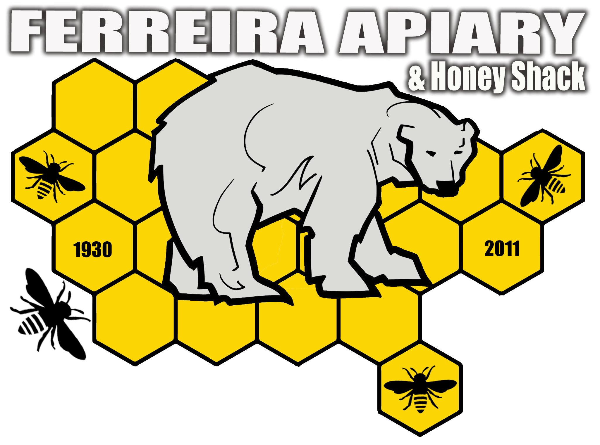 Apiary Logo - Ferreira Apiary – Beekeeping School | Beekeeping Tools | Bee ...
