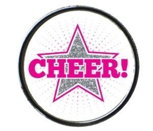 Cheer Logo - Cheer Star Circle | BeeCause Charms