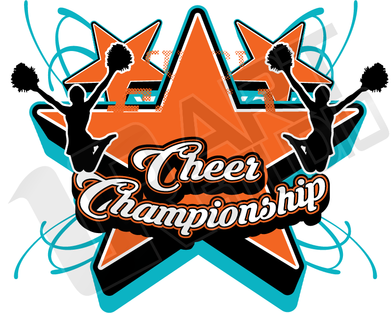 Cheer Logo - Vector Background For Cheer And Dance Logo Design For T Shirt 1