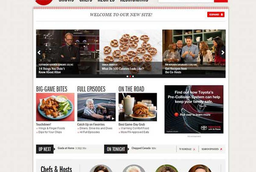 FoodNetwork.com Logo - FoodNetwork.com Rolls Out Massive Redesign