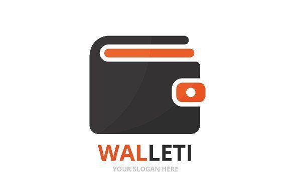 Wallet Logo - Vector wallet logo combination. Purse symbol or icon. Unique finance