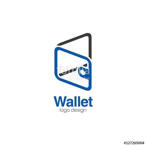 Wallet Logo - Wallet Creative Concept Logo Design Template Stock image