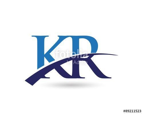 Kr Logo - KR Logo Letter Swoosh Stock Image And Royalty Free Vector Files