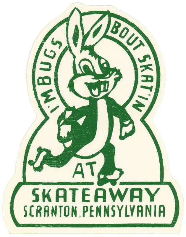 Skateaway Logo - I'm Bugs About Skating at Skateaway, Scranton, Pa. - Die Cuts 