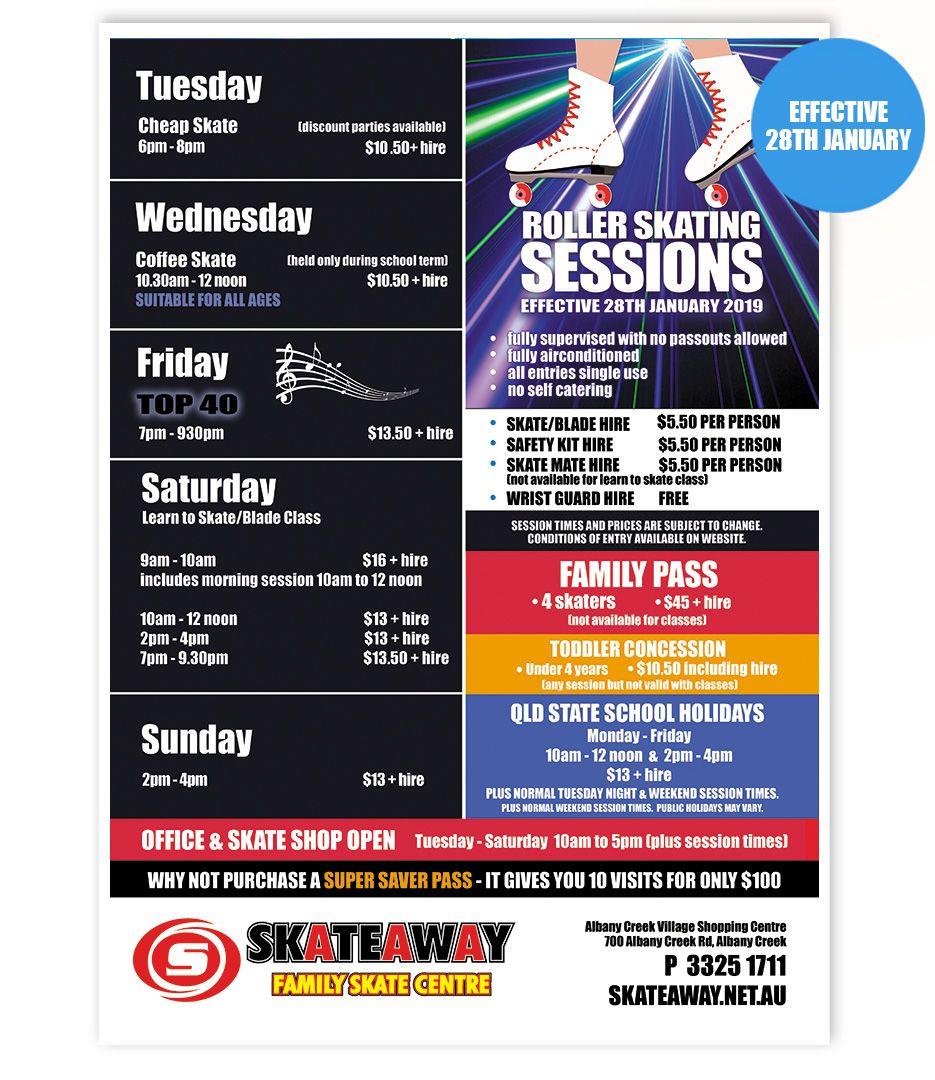 Skateaway Logo - Session Times - General - Skateaway Family Skate Centre, Albany ...