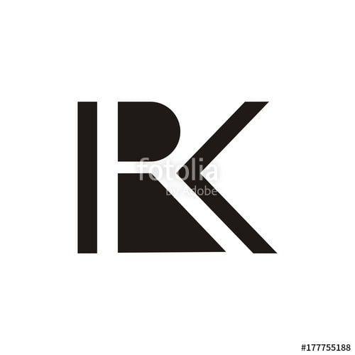 Kr Logo - RK or KR logo initial letter design template vector