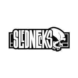 Slednecks Logo - 2x) 5 Slednecks Skull Stickers (quality vinyl, ships same day