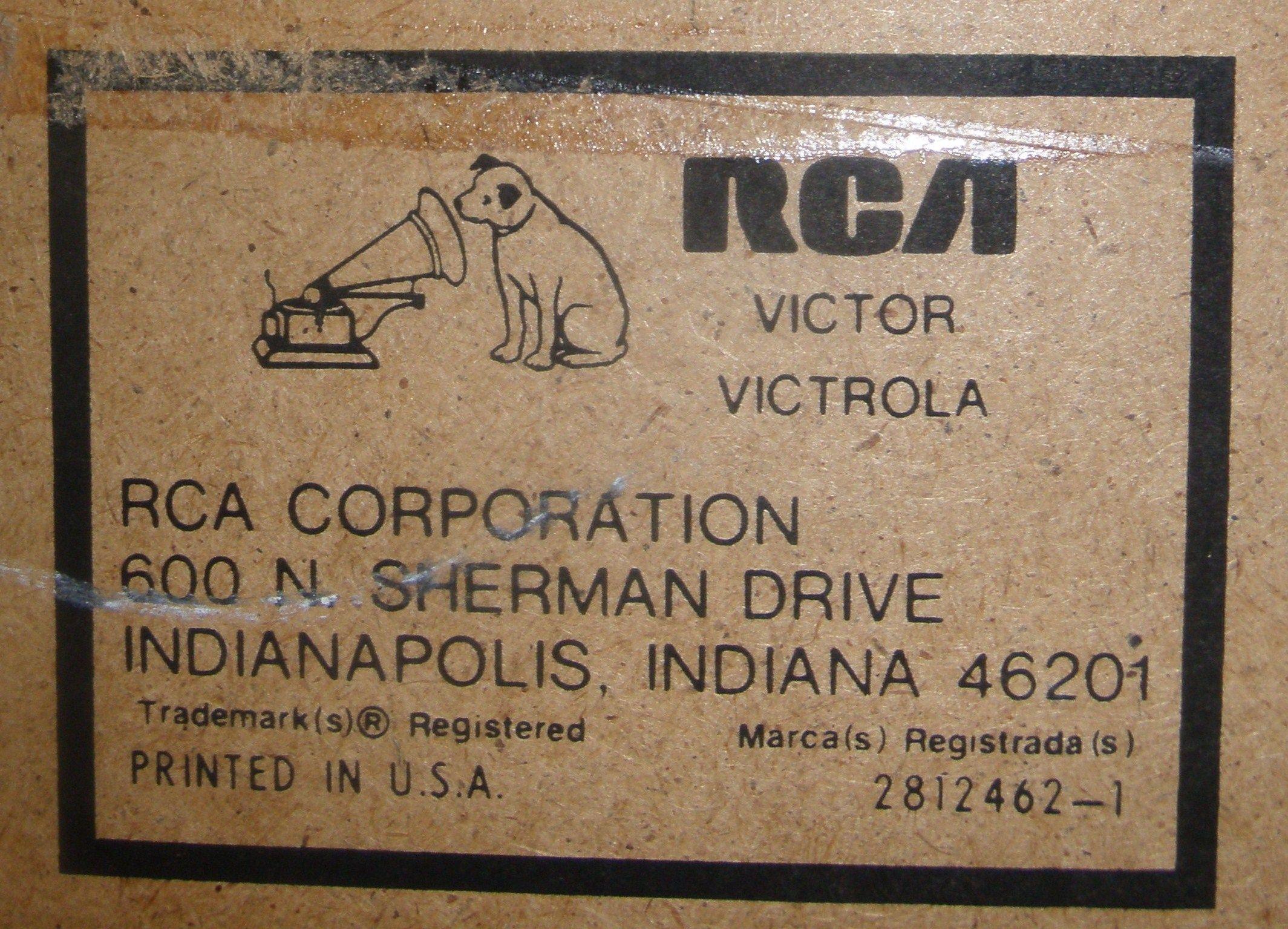 Victrola Logo - RCA Dimensia Victrola