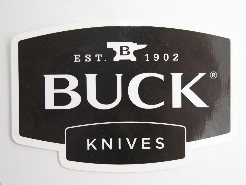 Knives Logo - BUCK KNIVES LOGO WINDOW / BUMPER STICKER 110 112 119 COLLECTOR GIFT