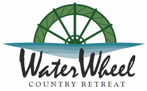 Waterwheel Logo - Water Wheel Retreat. Thanking those who care for others