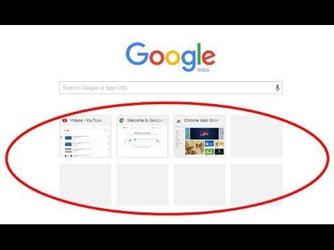 Thumbnails Logo - how to remove thumbnails from google chrome homepage - YouTube