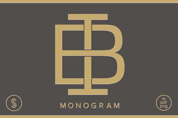 Bi Logo - BI Monogram IB Monogram Logo Templates Creative Market