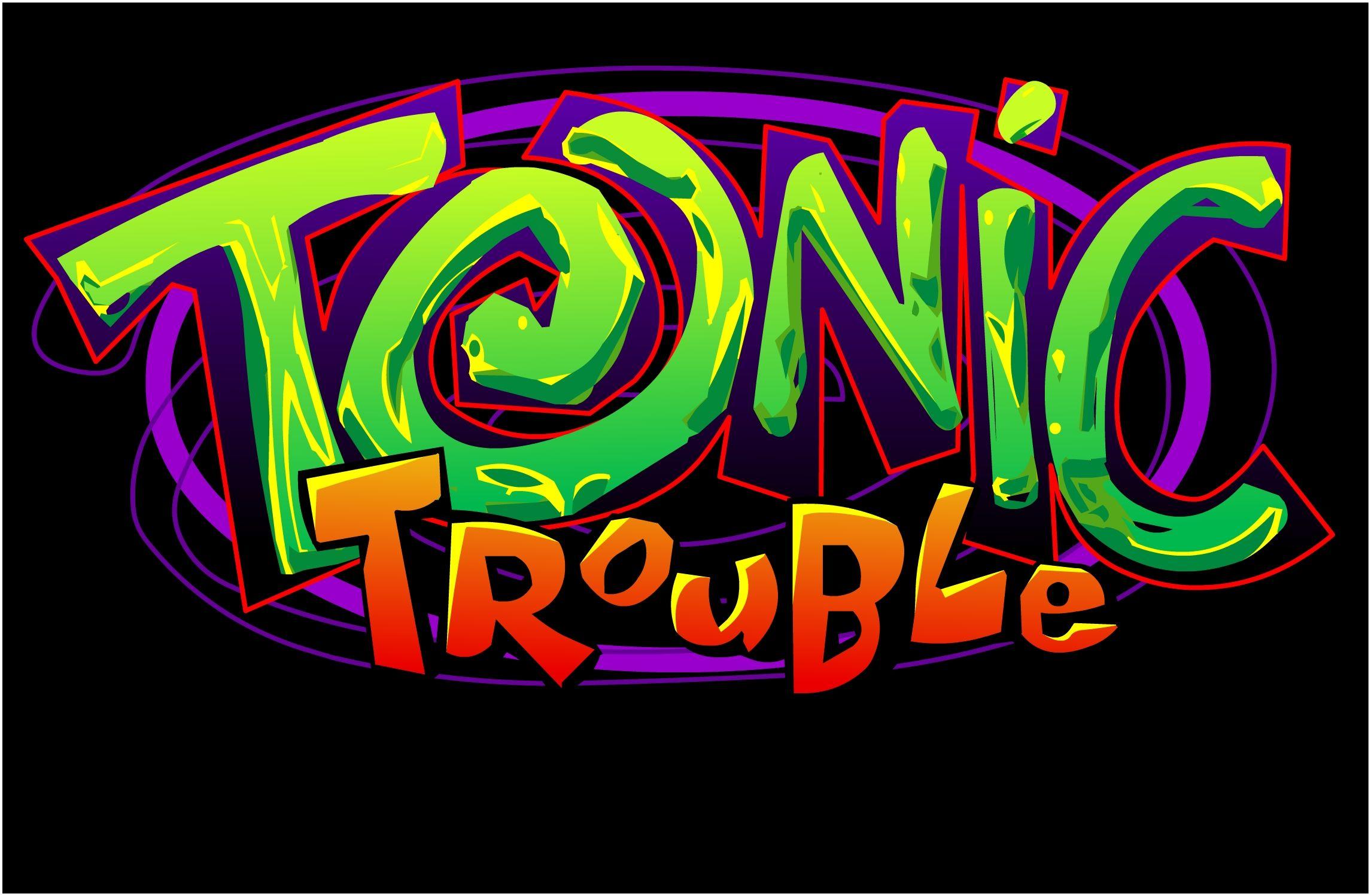 Trouble Logo - Tonic Trouble (1999) promotional art - MobyGames