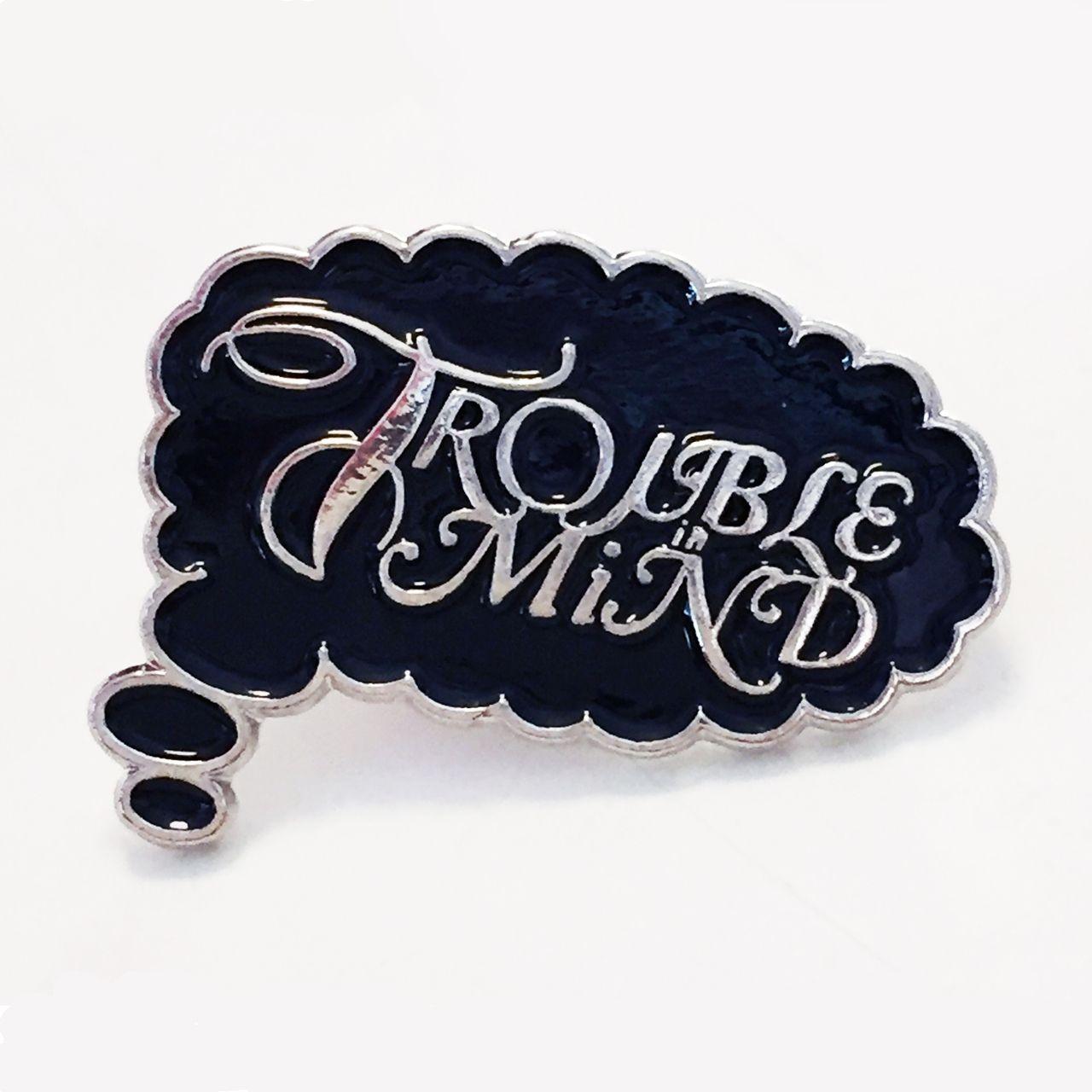 Trouble Logo - Trouble In Mind logo - ENAMEL LAPEL PIN - Trouble In Mind Records