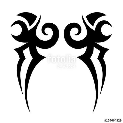 Trible Logo - Tattoo/Tattoo tribal vector design. Simple tattoo tribal logo ...