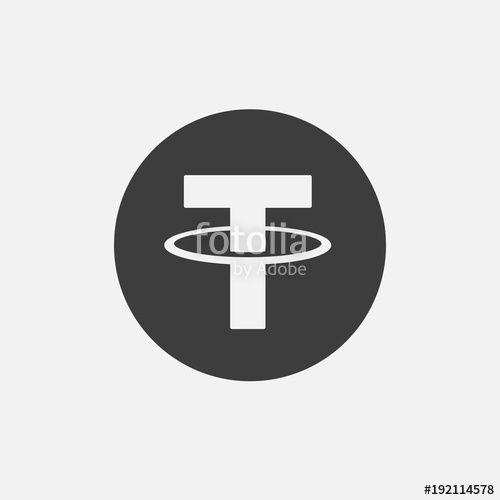 Tether Logo - Tether USDT vector adapted icon. Cryptocurrency, e-currency, payment ...