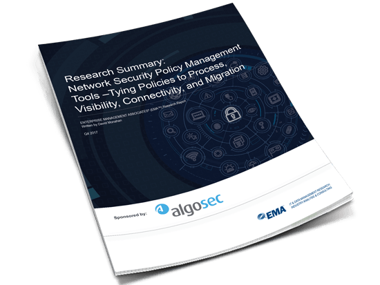 AlgoSec Logo - EMA Report on Network Security Policy Management | Algosec