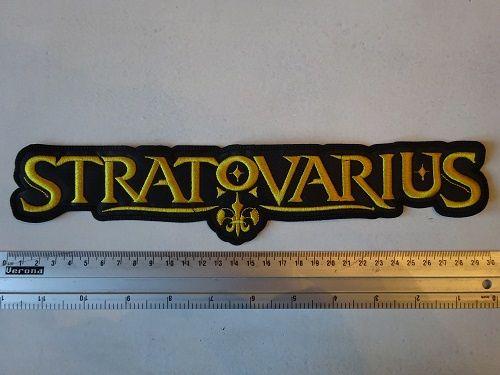 Stratovarius Logo - STRATOVARIUS - YELLOW NAME LOGO | Backpatches | Riffs Merchandise