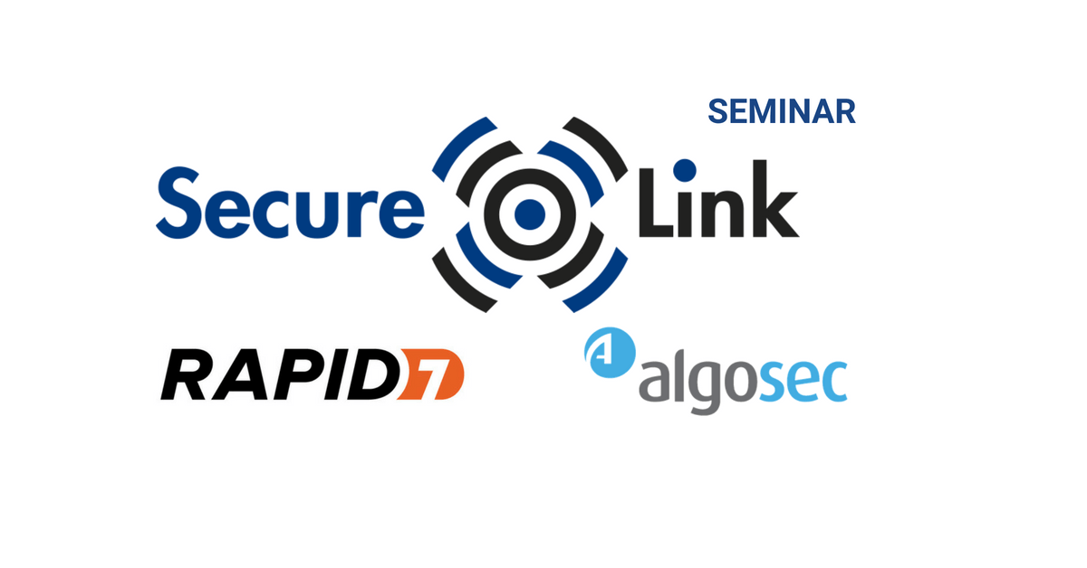 AlgoSec Logo - Algosec, Rapid7 and SecureLink joined Seminar in Aarhus - SecureLink