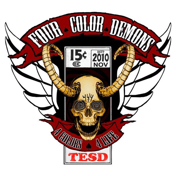 Demons Logo - Four Color Demons – The Original Motorcycle Club for Comic Book Fans
