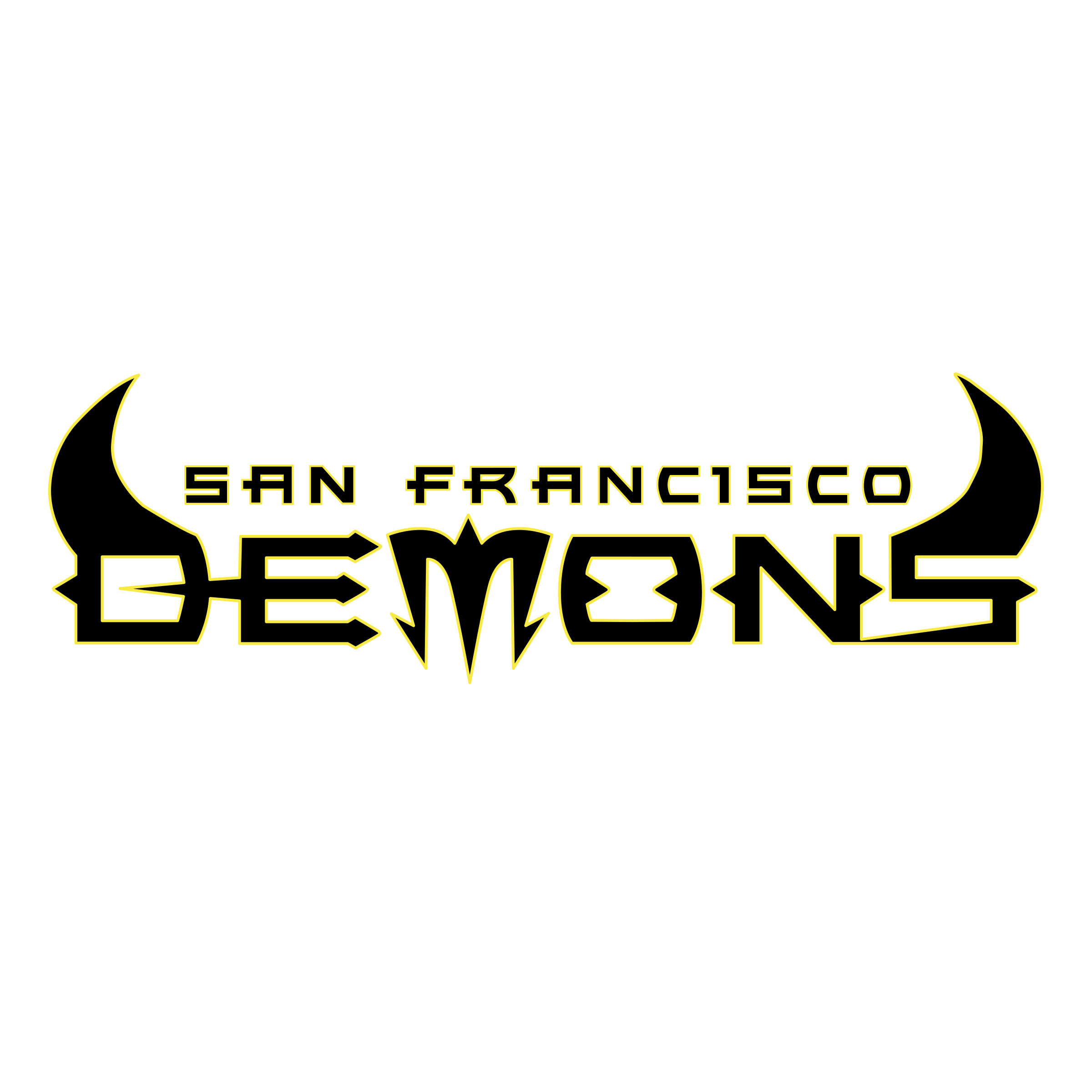 Demons Logo - San Fransisco Demons Logo PNG Transparent & SVG Vector - Freebie Supply