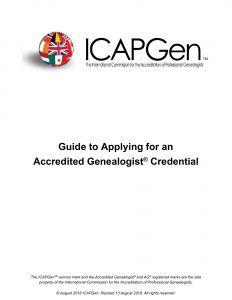 ICAPGen Logo - Guide to Applying for an Accredited Genealogist® Credential | ICAPGen