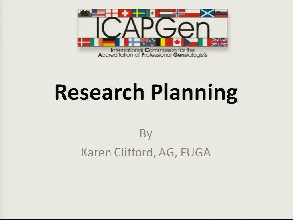 ICAPGen Logo - Research Planning