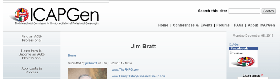 ICAPGen Logo - Record Look Up - The Family History Research Group