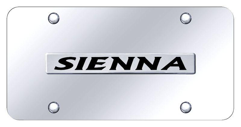 Sienna Logo - Toyota Sienna Logo Name on Chrome Standard Novelty Front License