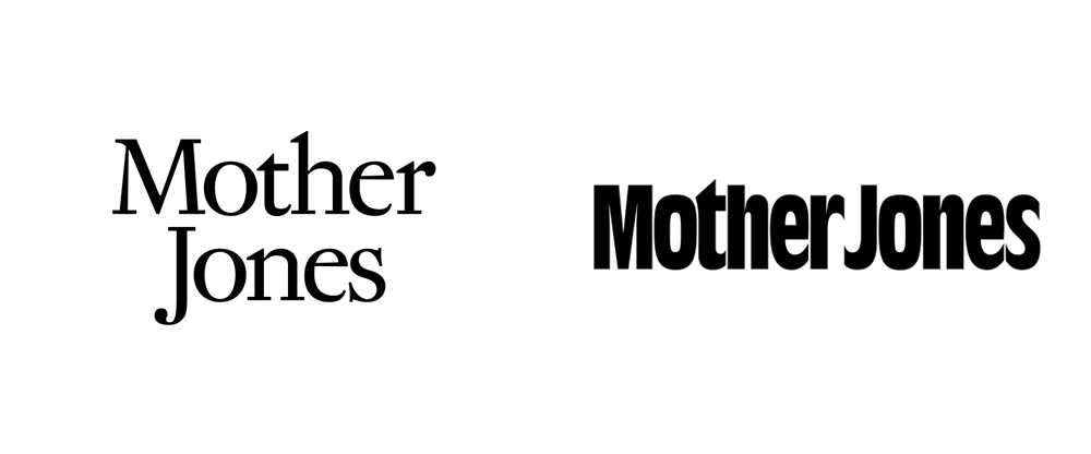 Jones Logo - Brand New: New Logo For Mother Jones Done In House