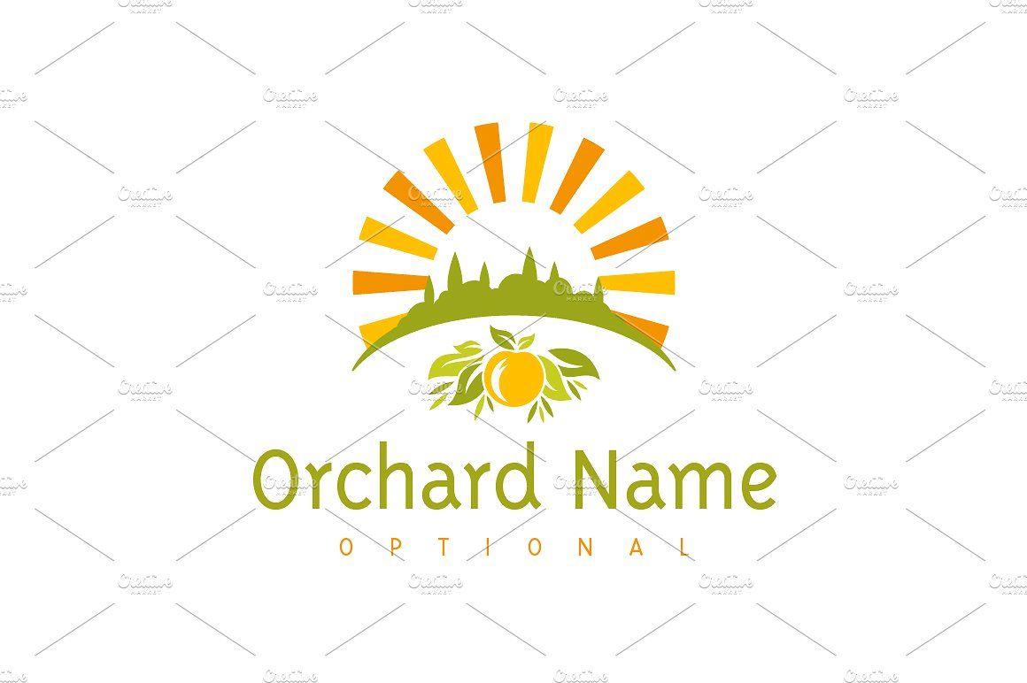 Orchard Logo - Sunny Orchard Logo ~ Logo Templates ~ Creative Market