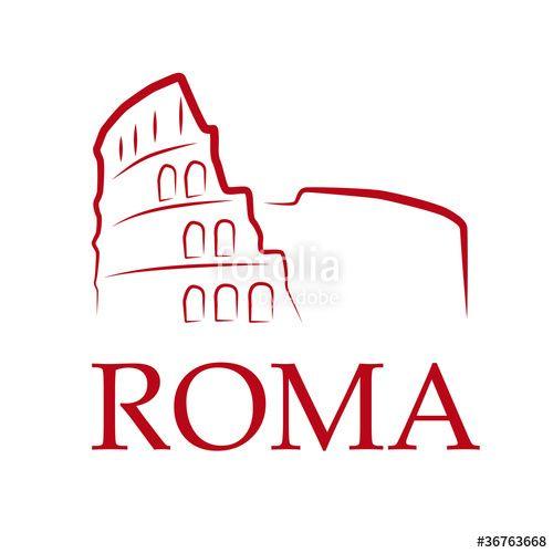 Roma Logo - Drawing Logo Roma # Vector