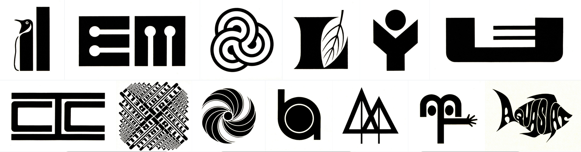 1970s Logo - Monochrome logos from the 50s and 70s
