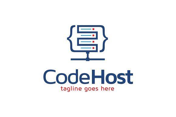 Host Logo - Code Host Logo Template Logo Templates Creative Market