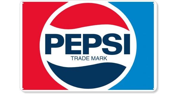 1970s Logo - Pepsi Cola Vintage 1970s Logo Advertising Sign