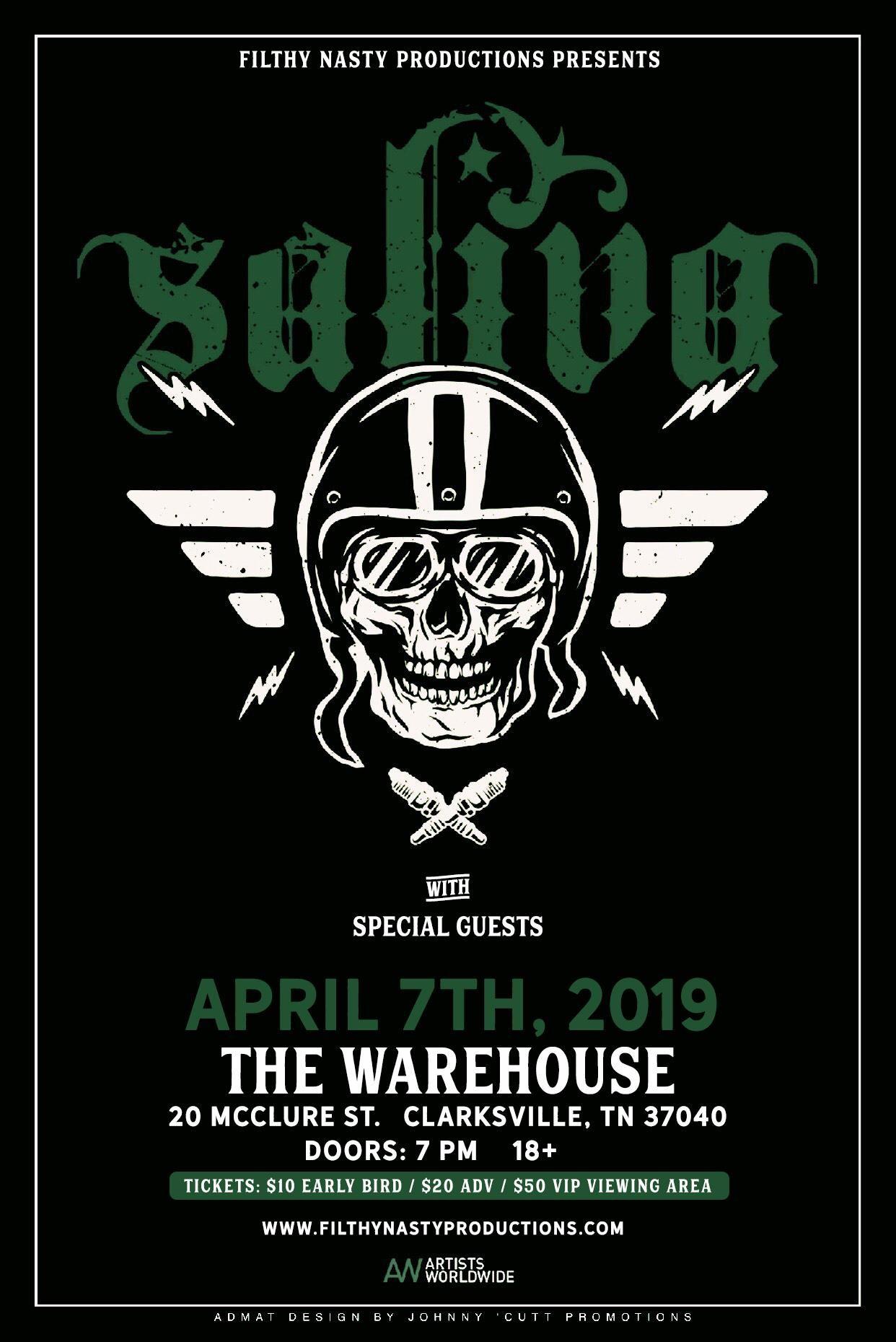 Saliva Logo - Buy Tickets to Saliva in Clarksville on Apr 2019